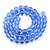 Transparent Glass Beads Strands GLAA-T032-T8mm-04-3