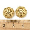 Rack Plating Brass Micro Pave Clear Cubic Zirconia Bead Caps KK-K386-14G-3