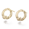 Brass Stud Earring Findings X-KK-T056-01G-NF-3