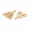 Brass Micro Pave Clear Cubic Zirconia Pendants KK-S356-696-2