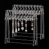 Transparent Acrylic Earring Display Stands EDIS-WH0029-12-1