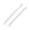 Rhodium Plated 925 Sterling Silver Chain Extender STER-C005-01P-1