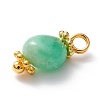 Natural Chrysoprase Charms PALLOY-JF01093-02-3