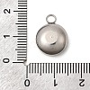 Birthstone Theme April 304 Stainless Steel Pendants STAS-G082-17P-04-3