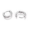 201 Stainless Steel Huggie Hoop Earrings EJEW-O095-05-08-3