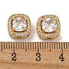 Brass Micro Pave Cubic Zirconia Beads KK-U037-01G-01-4