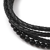 Braided Microfiber Leather Multi-strand Bracelets BJEW-B096-16A-2