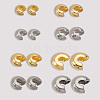 200Pcs 8 Style 304 Stainless Steel Crimp Beads Covers STAS-BBC0007-15-6