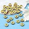 Brass Rhinestone Spacer Beads RB-A014-Z8mm-G-2