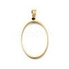 304 Stainless Steel Open Back Bezel Pendants STAS-Z091-05G-06-1