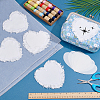 6Bags Polyester Blank Embroidery Sew on Cloth Patches PATC-PH0001-86B-4