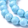 Assembled Synthetic Hemimorphite and Larimar Beads Strands G-D0006-C01-8mm-3