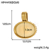 304 Stainless Steel Pendant Cabochon Settings STAS-OY015-75-2