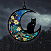 Moon with Cat Window Suncatchers PW-WG7D0D8-02-1