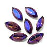 Pointed Back Glass Rhinestone Cabochons RGLA-T020-7x15mm-07-1