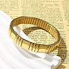 Rectangle 304 Stainless Steel Stretch Bracelets for Women Men BJEW-U021-01G-06-3