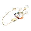 Chakra Gemstone Beads Pendant Decorations HJEW-JM01152-04-5