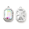 Alloy Glass Pendants ALRI-C007-02P-2