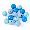 15Pcs 3 Colors Opaque Acrylic Beads MACR-TADJ0001-11-1