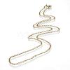 Iron Rolo Chains Necklace Making MAK-R017-60cm-AB-2