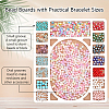 Wooden Bead Design Boards WOOD-WH0042-26C-4