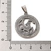 304 Stainless Steel Pendants STAS-C084-01L-AS-3