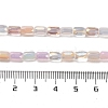 Electroplate Glass Beads Strands EGLA-D030-08I-4