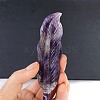 Natural Amethyst Feather Sculpture Display Decorations PW-WG8FA7B-02-1