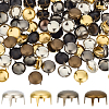 160Pcs 4 Colors Brass Studs Rivets KK-GF0001-23A-1