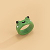 Frog Resin Plain Band Rings for Women Girls FS-WG41763-04-1