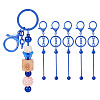Spritewelry 5Pcs Alloy and Brass Bar Beadable Keychain for Jewelry Making DIY Crafts DIY-SW0001-15A-9
