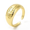 Word Tomorrow Will Be Better Brass Open Cuff Ring for Women RJEW-H120-04G-1