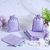 Beebeecraft Polyester Imitation Burlap Packing Pouches Drawstring Bags ABAG-BBC0001-02B-03-4