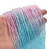 Transparent Painted Glass Beads Strands DGLA-A034-T1mm-A22-2