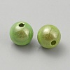 Matte Spray Painted Acrylic Beads OACR-TAC0001-13D-2