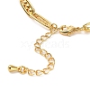 Brass Micro Pave Cubic Zirconia Charm Bracelets BJEW-P342-06G-3