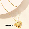 Stainless Steel Heart-Shaped Necklace Jewelry Luxury DIY Accessories Vacuum Plating ZC7092-8-1