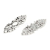 Tibetan Style Alloy Connector Cabochon Settings FIND-B050-13AS-2