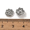 Tibetan Style Alloy Bead Caps PALLOY-P302-04C-AS-3