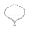 Alloy Rhinestone Hair Chain OHAR-M044-01S-1