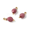 Natural Rhodonite Pendants GG-CBACE45-03G-03-2