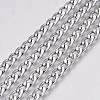 Tarnish Resistant 304 Stainless Steel Curb Chains CHS-G005-B-02P-1