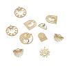 14Pcs 7 Style Brass Charms KK-PJ0001-26-3