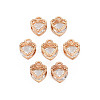 Heart Alloy Charms ZIRC-R007-043A-03KC-4