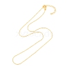 Gold Plated Tin Alloy Snake Chain Fine Necklaces NJEW-BB10181-18-1