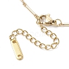 Brass Bar Link Chain Anklets AJEW-AN00614-4