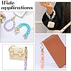 6Pcs 6 Colors Opaque Acrylic Cable Chain Wristlet Straps HJEW-CA0001-33-6