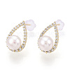 Natural Pearl Stud Earrings PEAR-N020-06N-3