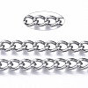 304 Stainless Steel Curb Chains CHS-N001-07P-4