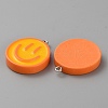 Opaque Resin Enamel Pendants LS-RESI-WH0036-20C-1